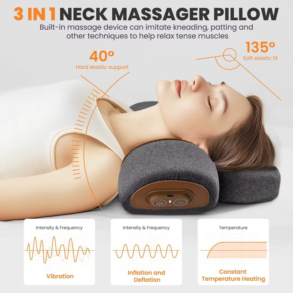 3-in-1 Neck Massager Pillow