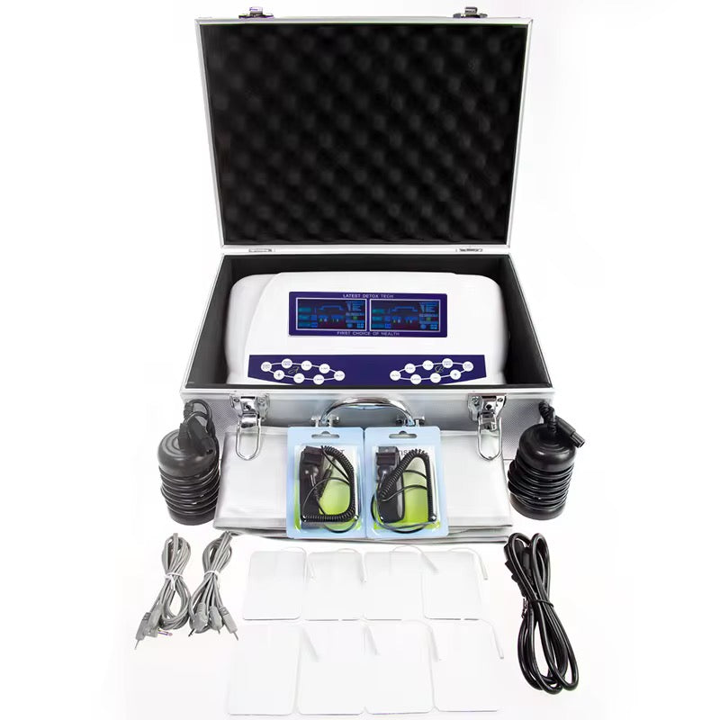 Dual Ion Detox Foot Spa Machine Ionic Foot Bath with Heating Belt & TENS Pad for Body Muscle Relaxation