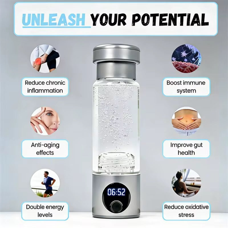 H2 Molecular Hydrogen Water Genaretor Hydrogen
Rich Water Bottle with Dupont Membrane